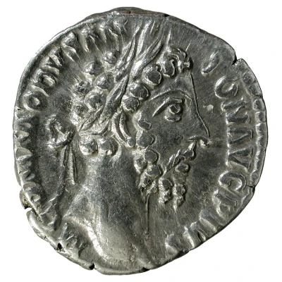 Denarius - Commodus TR P VIIII IMP VI COS IIII P P front
