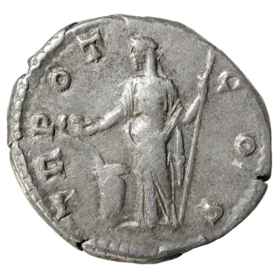Denarius - Commodus TR POT COS; Salus back