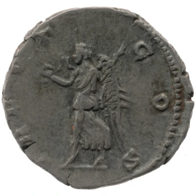 Denarius - Commodus TR POT COS; Victory back