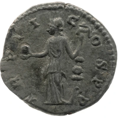Denarius - Commodus TR POT II COS P P; Fides back