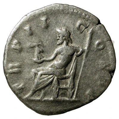 Denarius - Commodus TR POT II COS P P; Jupiter back