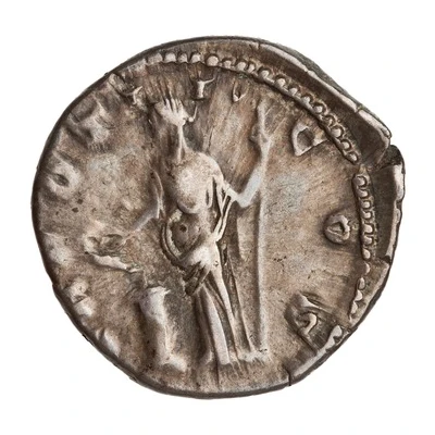 Denarius - Commodus TR POT II COS; Salus back