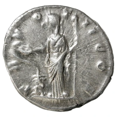 Denarius - Commodus TR POT II COS; Salus back