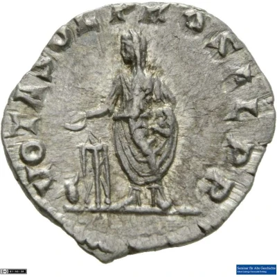 Denarius - Commodus VOT SOLV PRO SAL P R back