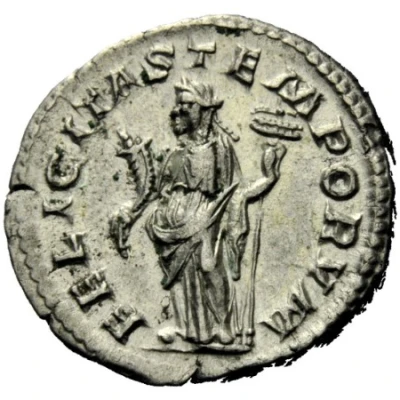 Denarius - Diadumenian FELICITAS TEMPORVM; Felicitas back