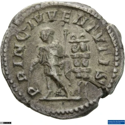 Denarius - Diadumenian PRINC IVVENTVTIS back