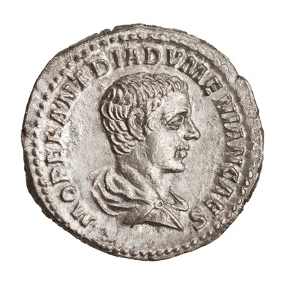 Denarius - Diadumenian SPES PVBLICA; Spes front
