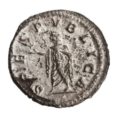 Denarius - Diadumenian SPES PVBLICA; Spes back
