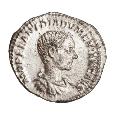 Denarius - Diadumenian SPES PVBLICA; Spes front