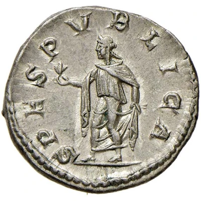 Denarius - Diadumenian SPES PVBLICA; Spes back
