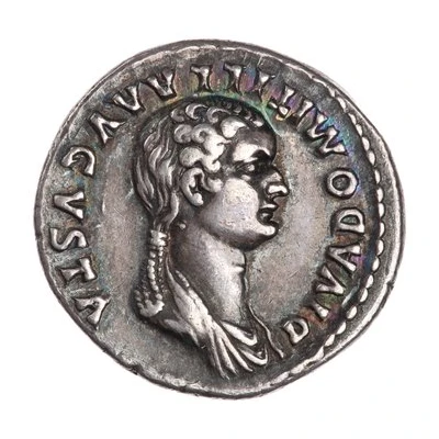 Denarius - Domitia Longina FORTVNA AVGVST; Fortuna front