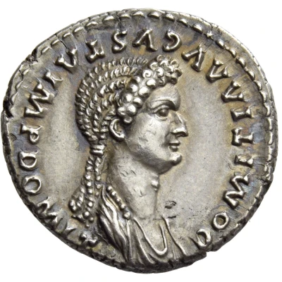 Denarius - Domitia PIETAS AVGVST; Pietas front