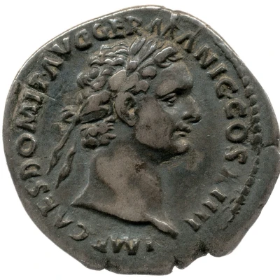 Denarius - Domitian CENS P P P; Minerva front