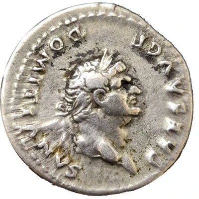 Denarius - Domitian COS IIII; Pegasus front