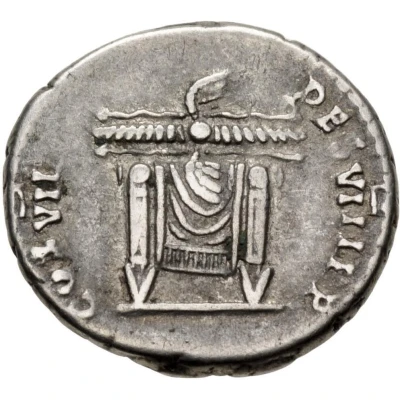 Denarius - Domitian COS VII DES VIII P P back