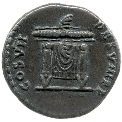 Denarius - Domitian COS VII DES VIII P P back
