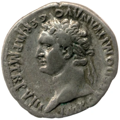 Denarius - Domitian COS XIIII LVD SAEC FEC front