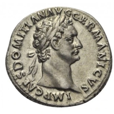 Denarius - Domitian COS XIIII; Minerva front