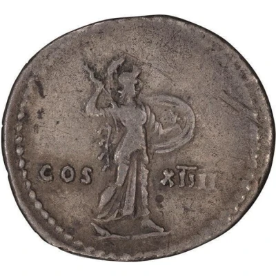 Denarius - Domitian COS XIIII; Minerva back
