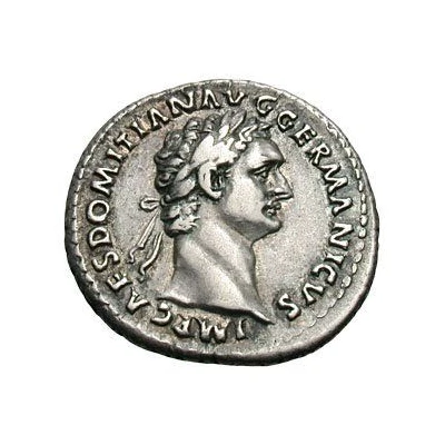 Denarius - Domitian COS XIIII; Minerva front