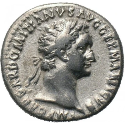 Denarius - Domitian COS XIIII; Minerva front