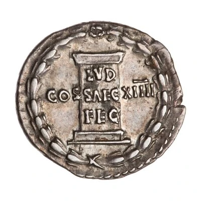 Denarius - Domitian COS XIIII back