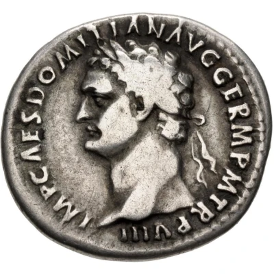 Denarius - Domitian COS XIIII front