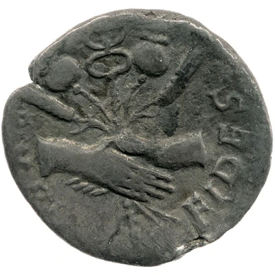 Denarius - Domitian FIDES PVBL back