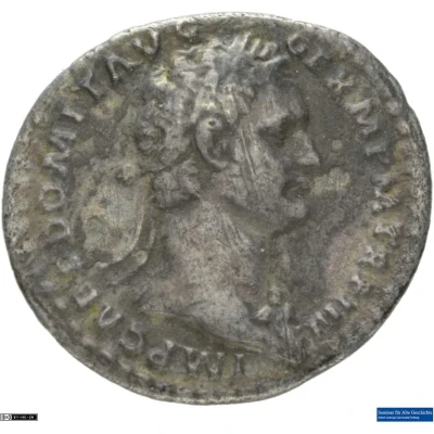 Denarius - Domitian IMP VIIII COS XI CENS POT P P; Minerva front