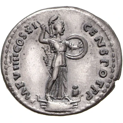 Denarius - Domitian IMP VIIII COS XI CENS POT P P; Minerva back