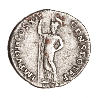 Denarius - Domitian IMP VIIII COS XI CENS POT P P; Minerva back