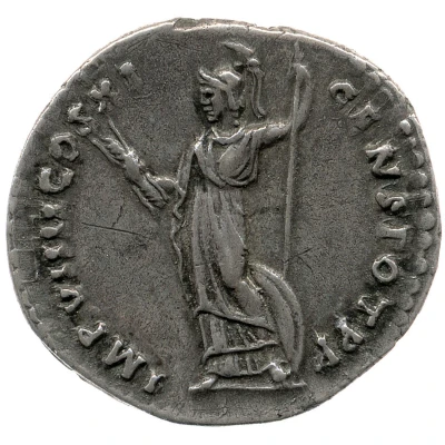 Denarius - Domitian IMP VIIII COS XI CENS POT P P; Minerva back