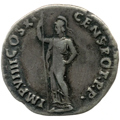 Denarius - Domitian IMP VIIII COS XI CENS POT P P; Minerva back