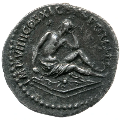 Denarius - Domitian IMP VIIII COS XI CENS POTES P P; Germania back