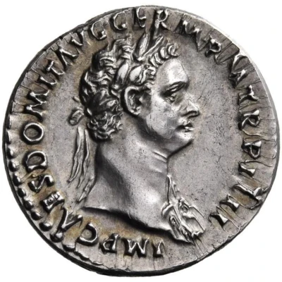 Denarius - Domitian IMP VIIII COS XI CENSORIA POTESTAT P P; Minerva front