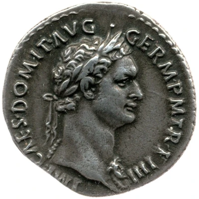 Denarius - Domitian IMP VIIII COS XI CENSORIA POTESTAT P P; Minerva front