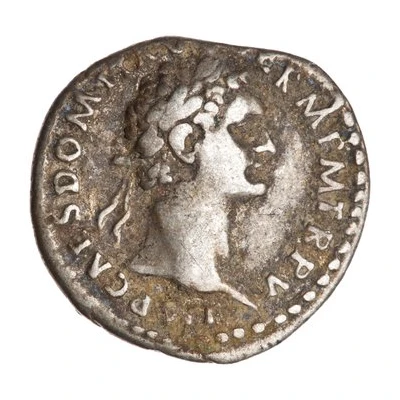Denarius - Domitian IMP XI COS XII CENS P P P; Minerva front