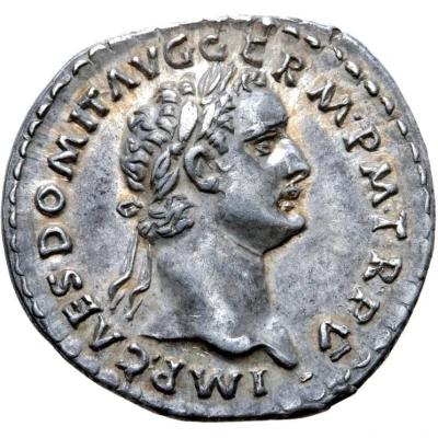 Denarius - Domitian IMP XI COS XII CENS P P P; Minerva front