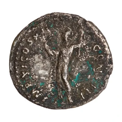 Denarius - Domitian IMP XI COS XII CENS P P P; Minerva back