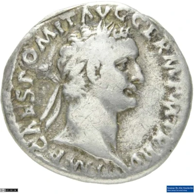 Denarius - Domitian IMP XII COS XII CENS P P P; Minerva front