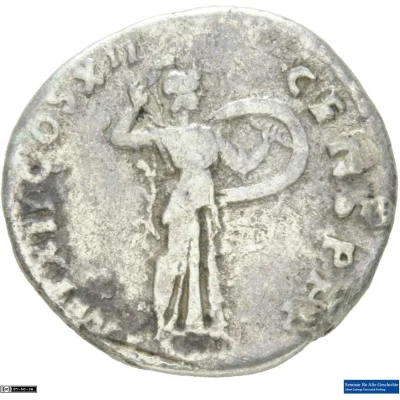 Denarius - Domitian IMP XII COS XII CENS P P P; Minerva back