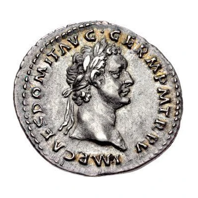 Denarius - Domitian IMP XII COS XII CENS P P P; Minerva front