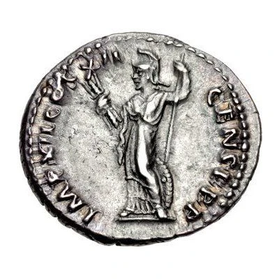Denarius - Domitian IMP XII COS XII CENS P P P; Minerva back