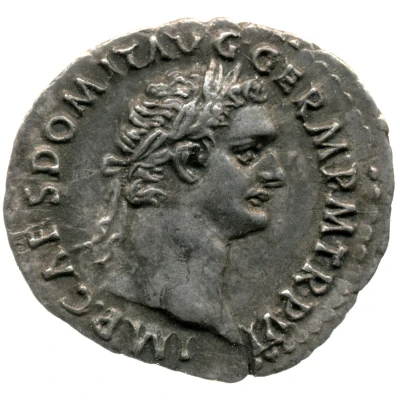 Denarius - Domitian IMP XII COS XII CENS P P P; Minerva front