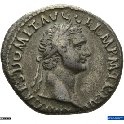 Denarius - Domitian IMP XII COS XII CENS P P P; Minerva front