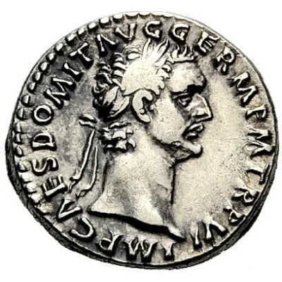 Denarius - Domitian IMP XIII COS XII CENS P P P; Minerva front