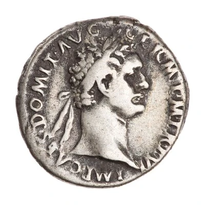 Denarius - Domitian IMP XIIII COS XII CENS P P P; Minerva front