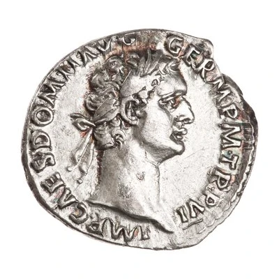 Denarius - Domitian IMP XIIII COS XIII CENS P P P; Minerva front