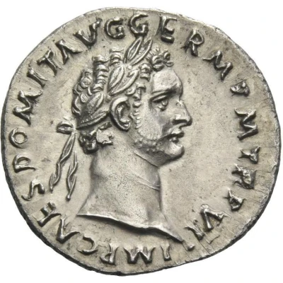 Denarius - Domitian IMP XIIII COS XIII CENS P P P; Minerva front