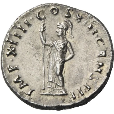 Denarius - Domitian IMP XIIII COS XIII CENS P P P; Minerva back